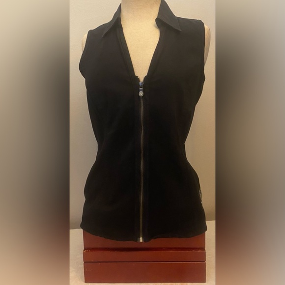 Harley Davidson Ladies Corset Style Zip Up Top - Picture 2 of 6